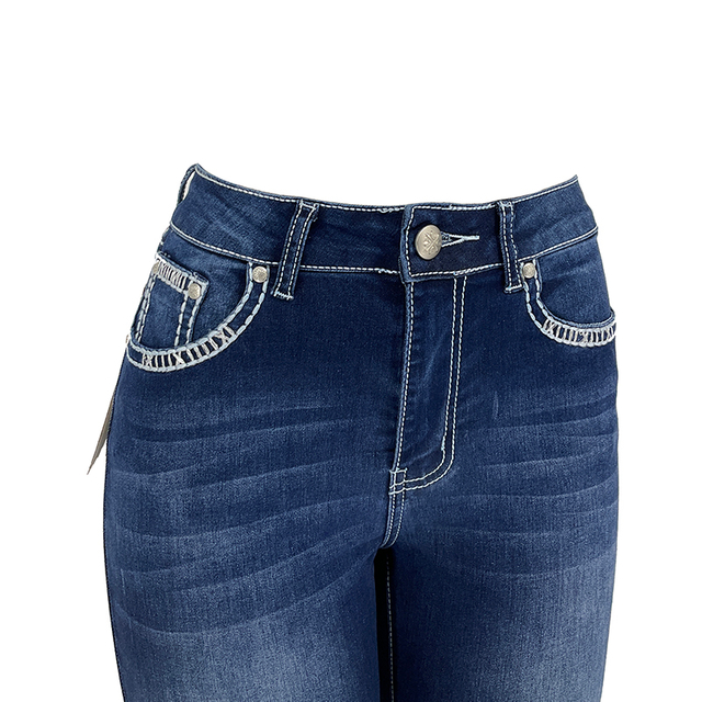 Women's Thick Denim Trousers 010