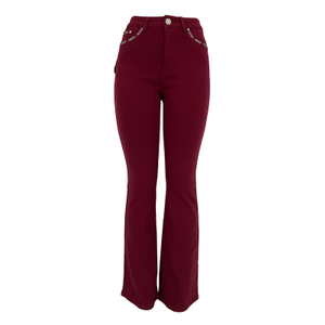 Women's color flared trousers 003