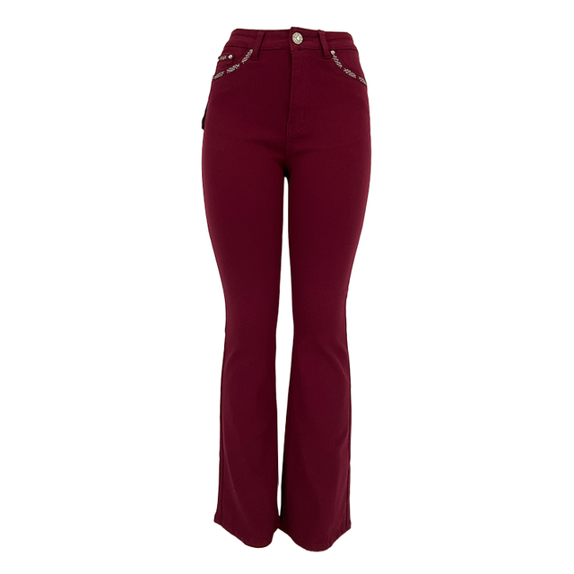 Women's color flared trousers 003