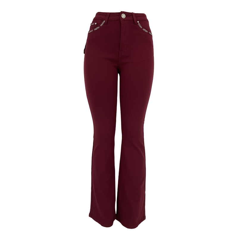 Women's color flared trousers 003