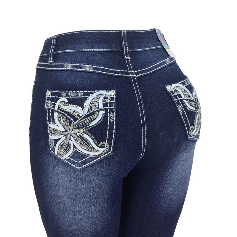 Women's Thick Denim Trousers 009