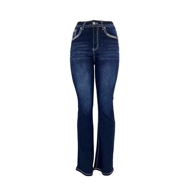 Women's Thick Denim Trousers 005