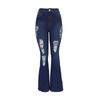 Women's Flared Denim Trousers