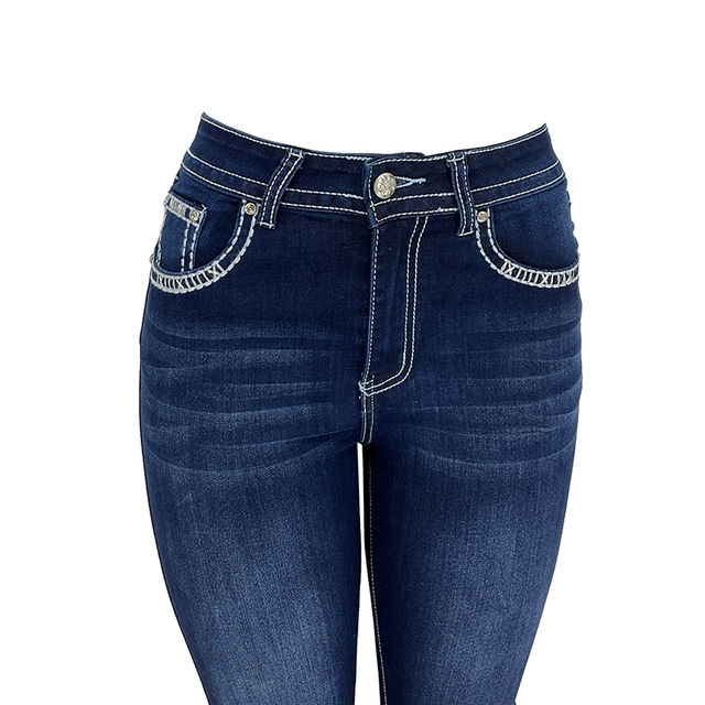 Women's Thick Denim Trousers 005