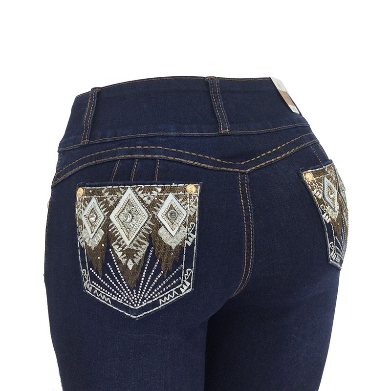 Women's Thick Denim Trousers 001