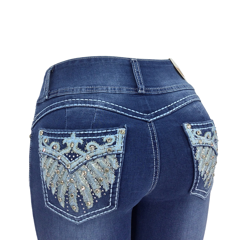 Women's Thick Denim Trousers 002