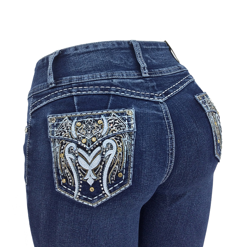 Women's Thick Denim Trousers 008