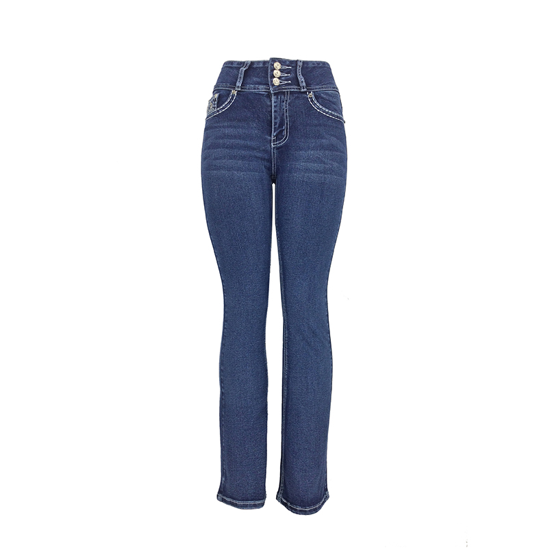 Women's Thick Denim Trousers 008