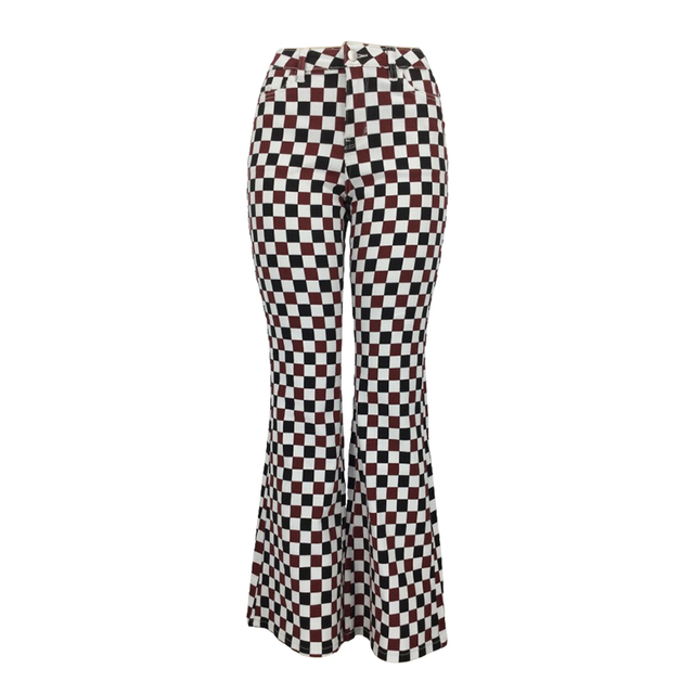 Women's Color Flared Trousers 001