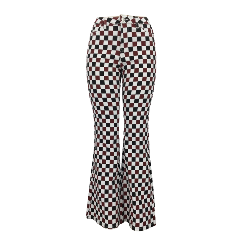 Women's Color Flared Trousers 001