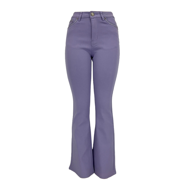 Women's color flared trousers 002