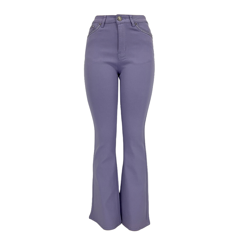 Women's color flared trousers 002