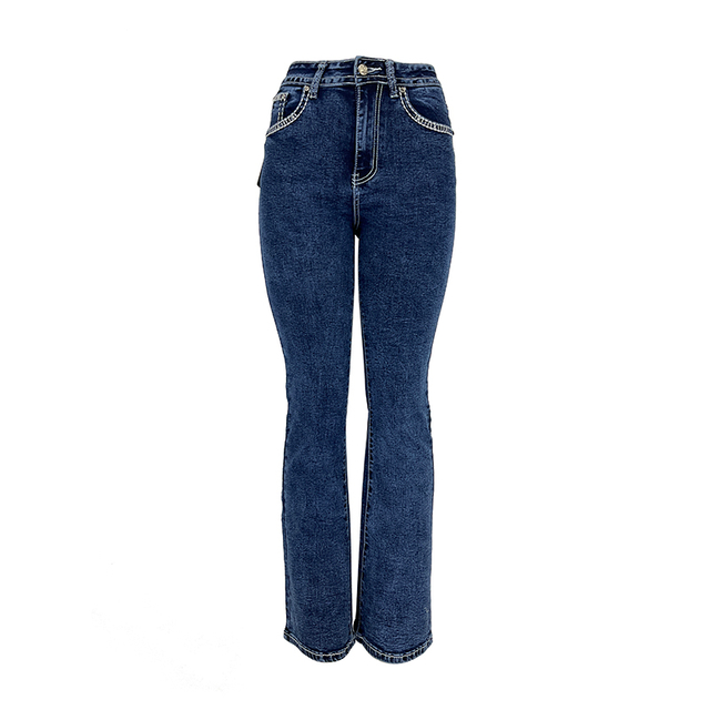 Women's Thick Denim Trousers 004