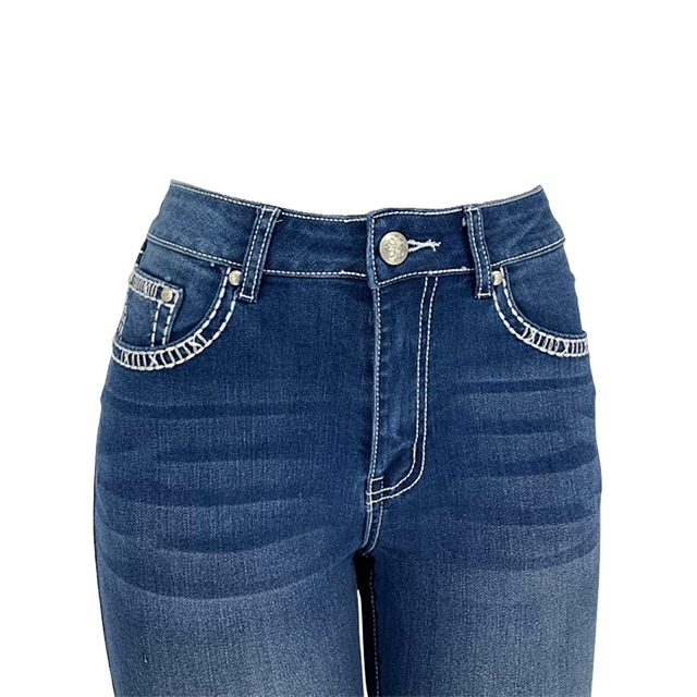 Women's Thick Denim Trousers 011