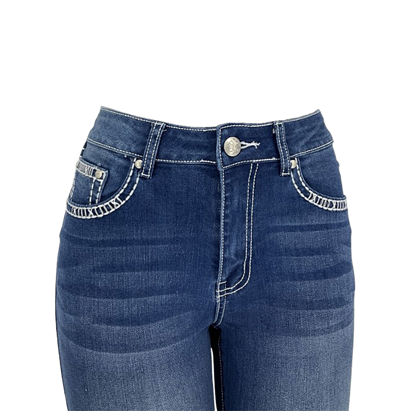 Women's Thick Denim Trousers 011
